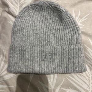 ASOS Gray Ribbed Beanie Hat